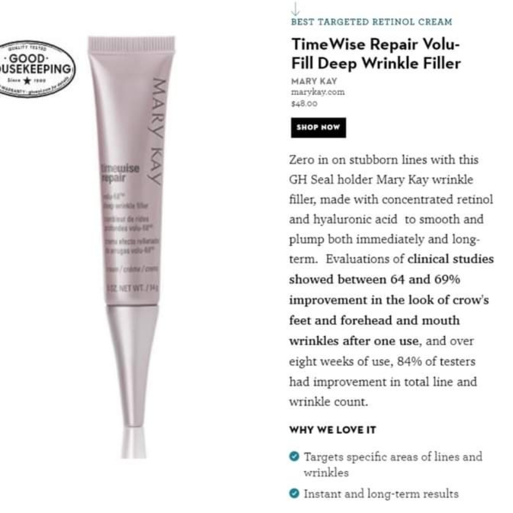 Mary Kay Timewise Repair Volu-Firm Deep wrinkle.